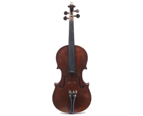 A Mirecourt violin, labelled Paul Bailly, luthier [and hand signed(?)] ancien eleve de J-B Vuillaume 8 Medailles a Paris, Syd