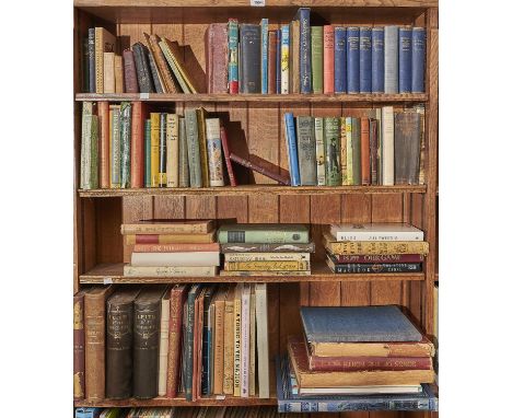 Four shelves of books, miscellaneous general shelf stock, to include folio society  