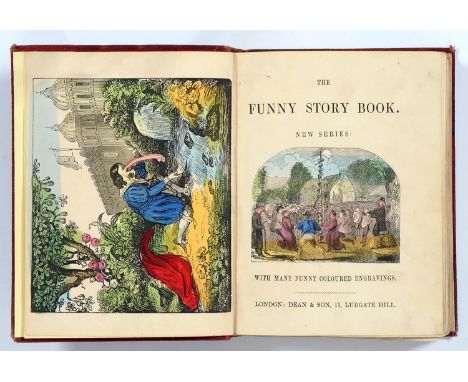 Dean &amp; Son, Publisher - The Funny Story Book New Series with Many Funny Coloured Engravings, subtitles, A Dog's Dinner Pa