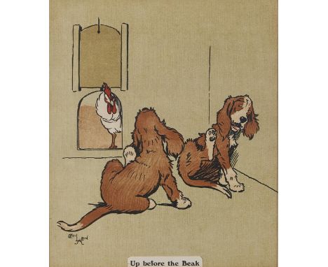 Cecil Charles Windsor Aldin (1870-1935) - A Great Discovery; Up Before the Beak,&nbsp;two, from "The Twins" 1910, lithographs