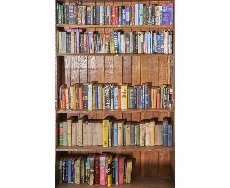Six shelves of books, miscellaneous general shelf stock  