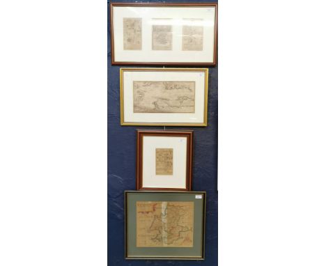 Three original maps of Wales to include: Strip Road Map 'St David's to Holywell', 'Milford Haven' and 'Lampeter to Aberystwyt