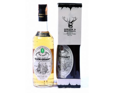 GLEN GRANT 15 year old Highland Single Malt Scotch Whisky bottled by Gordon & MacPhail 75cl, 57% vol or 100° proof, boxed and