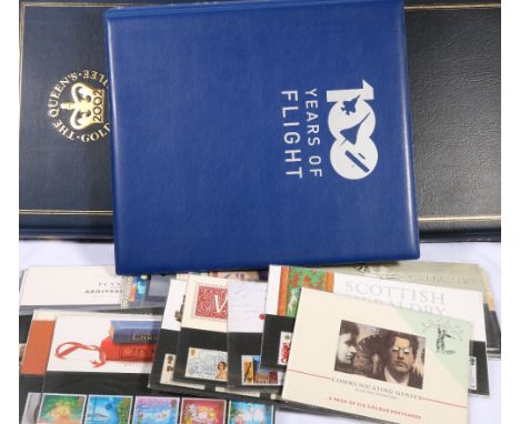 Thirty presentation packs (1987-1990) Westminster mint philatelic classics, war tax stamp collection, Concorde finial flight 