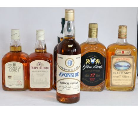 MACLEOD'S ISLE OF SKYE 8 year old Blended Scotch Whisky 70cl, 40% vol.; AVONSIDE 100° Blended Scotch Whisky 75cl, 57% vol.; G