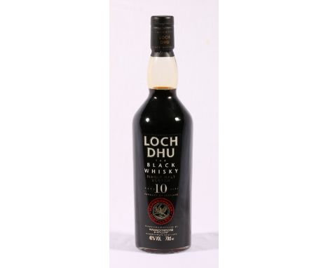 LOCH DHU 10 year old Single Malt Scotch Whisky - The Black Whisky distilled at Mannochmore, 70cl, 40% vol.
