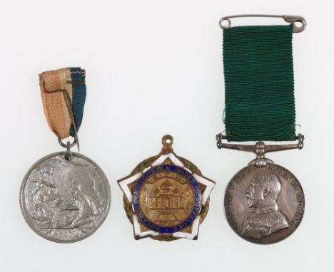 George V Volunteer Long Service medal to Voltr O Sealey E I R Voltr Rifles