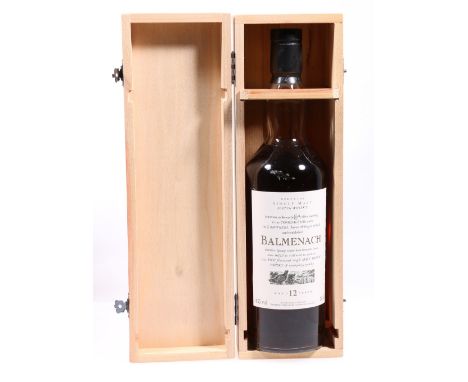 BALMENACH 12 year old Speyside single malt scotch whisky, flora and fauna series, 70cl, 43% vol in wooden case