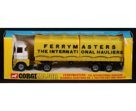 Corgi Toys 1147 Ferrymaster Scammell Handyman MK3 tractor unit and trailer boxed.