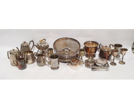 Various tankards, teapot, jugs, serving items (1 box) 