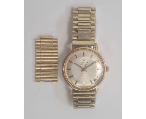 Gentleman's Zenith automatic wristwatch no. 28800, with additional strap links, 69g in total approx.&nbsp;Condition ReportSom
