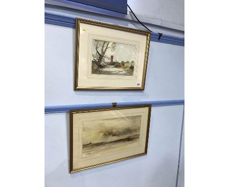 Two watercolours by Thomas Wilkinson