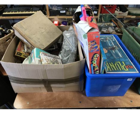 Collection of vintage toys and games