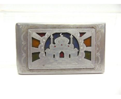 SECOND WORLD WAR - A NORTH AFRICAN TRENCH ART ITALIAN PRISONER OF WAR CIGARETTE CASE typically modelled from aircraft alumini