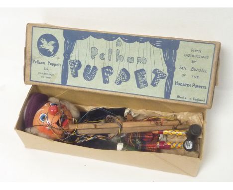 Vintage Pelham puppet the Scotsman. In original box marked Pelham Puppet.