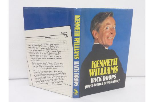 Signed Copy, Kenneth Williams Back Drops, Pages from a Private Diary.