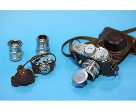A 'Robot' camera and 2 spare lenses and a micro camera.