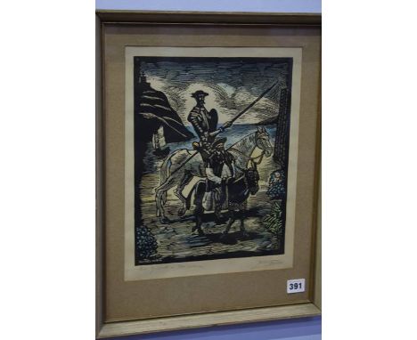 Print 'Don Quixote'. 36 x 28cm.