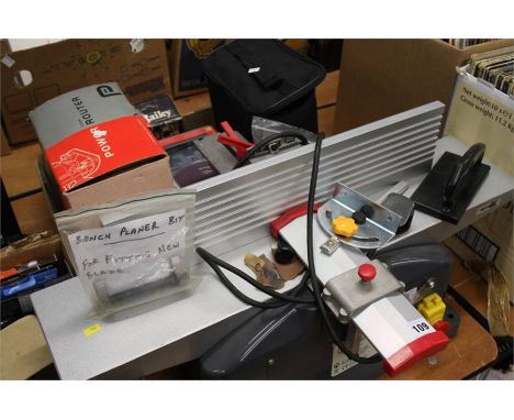 Bench planer and other tools.