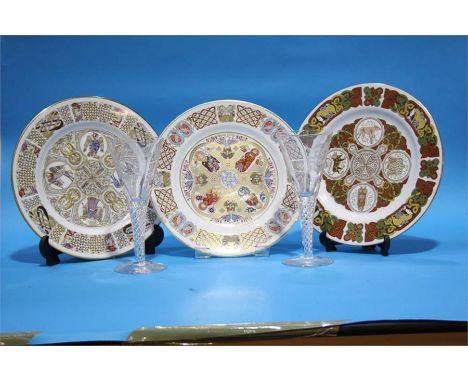 Collection of Spode plates.