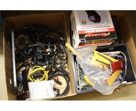 Two boxes of tools.