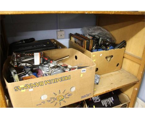 Three boxes assorted including tools etc.