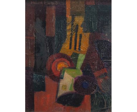 Eberhard, HeinrichEllwangen, 1884 - Stuttgart, 197324,5 x 18,5 cm, R.Stillleben. Öl auf Karton. In Öl oben links signiert.Pri