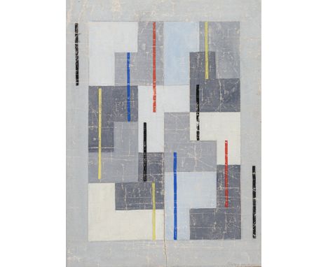Fleischmann, AdolfEsslingen, 1892 - Stuttgart, 196839,5 x 29 cm, R.Komposition. Gouache auf Karton. In Gouache unten rechts s