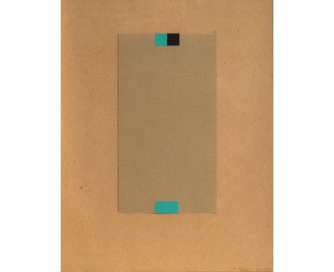 Badur, FrankOranienburg, 194432 x 24 cm, R.Ohne Titel, 1990. Collage auf Papier. In Bleistift unten rechts signiert und datie