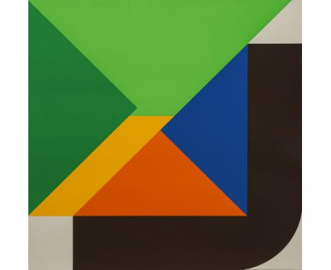 Pfahler, Georg KarlEmetzheim/Bayern, 1926 - 200265 x 65 cm, R.Ohne Titel. Farbserigraphie auf Papier. In Bleistift rückseitig