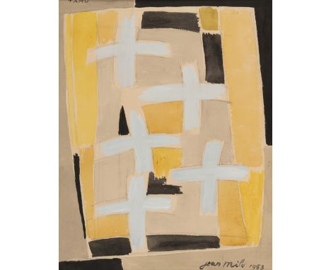 Milo, Jean d. i. Emil van GindertaelSaint-Josse-ten-Noode, 1906 - Rixensart, 199325,7 v 20,7 cm, o. R."Tamu", 1953. Gouache ü