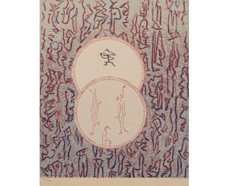 Ernst, MaxBrühl, 1891 - Paris 197652 x 53,5 cm, R.Pour Bibliothèque Nationale, 1975. Farblithografie auf Bütten. In Bleistift