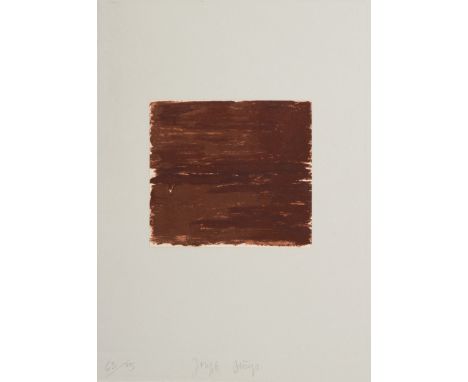 Beuys, JosephKleve, 1921 -  Düsseldorf, 1985Blattgröße: 38 x 28,5 cm; 13,5 x 14,6 vm, o. R."Lumen", 1980. Farbradierung und F