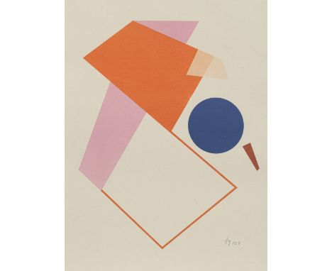 Stankowski, AntonGelsenkirchen, 1906 - Esslingen, 1998Versch., R.5 Bl.: Ohne Titel. Farbserigraphie und Farboffsetlithografie
