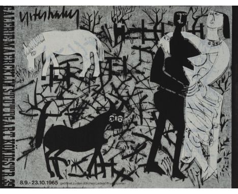 Grieshaber, HAPRot an der Rot, 1909 - Reutlingen, 1981Blattgröße: 50 x 65 cm, o. R."Winterlandschaft", 1965. Holzschnitt in W