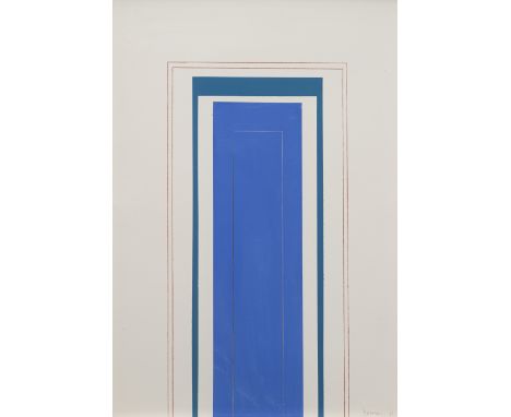 Denny, RobynAbinger, 1930 - Linars, 201475 x 51 cm, R.Ohne Titel, 1961. Farbstift, Bleistift und Gouache auf Papier. In Bleis