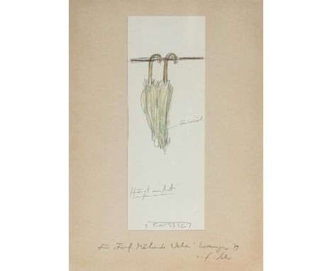 Schwegler, FritzBreech, 1935 - 201421 x 7,5 cm, R."EN 3332", um 1979. Farbkreide und Bleistift auf Papier. In Bleistift auf d