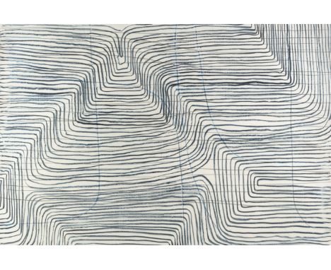 Müller, ThomasFrankfurt am Main, 1959115 x 180 cm, R.Ohne Titel, 2003. Kreide und Ölkreide auf Bütten.Sammlung Dr. Jörg Kees 