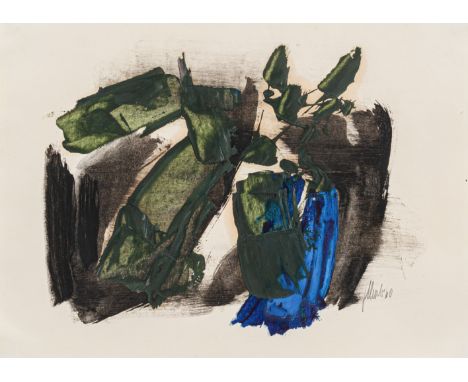 Winter, FritzAltenbögge, 1905 - Herrsching am Ammersee, 197617,5 x 23,5 cm, R.Ohne Titel, 1960. Öl und Tusche auf Papier. In 