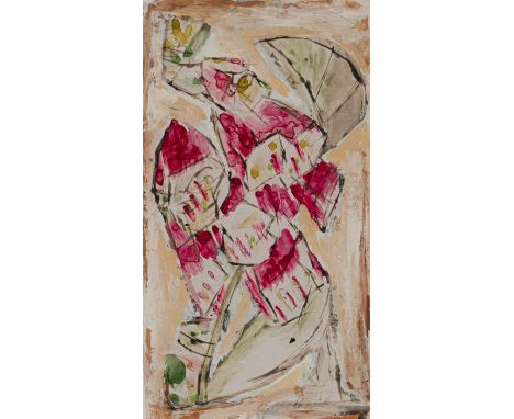 Grieshaber, HAPRot an der Rot, 1909 - Reutlingen, 198126 x 14 cm, R."Furien", 1935. Mischtechnik: Gouache, Aquarell und Bleis