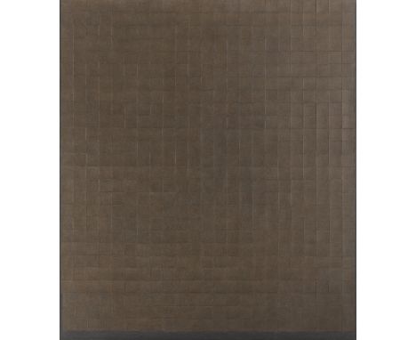 Honegger, GottfriedZürich, 1917 - 2016160 x 140 cm, R."Tableau-Relief Z 736", 1974. Acryl auf Leinwand. In Faserstift rücksei