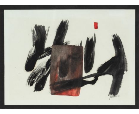 Winter, FritzAltenbögge, 1905 - Herrsching am Ammersee, 197617,6 x 23,8 cm, R.Komposition, 1960. Aquarell und Öl auf Papier. 