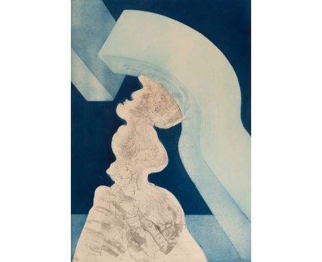 Hoflehner, RudolfLinz, 1916 - Pantaneto, Colle di Val d'Elsa, 1995Blattgröße: 79,5 x 54 cm, o. R.2 Bl., "Kontraste I", 1970; 