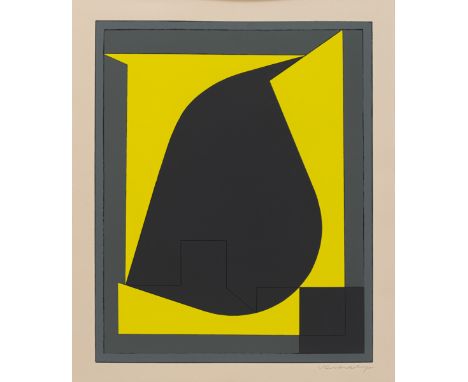 Vasarely, VictorPécs/Ungarn, 1908 - Paris, 199745 x 39 cm, R.Ohne Titel. Gouache auf Papier. In Bleistift unten rechts signie