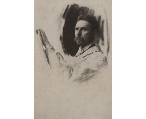 Dubreuil, PierreLille, 1872 - Grenoble, 194425,6 x 16,9 cm"Portrait of a painter", 1902. Mehrfacher Gummidruck auf Bütten. Vi