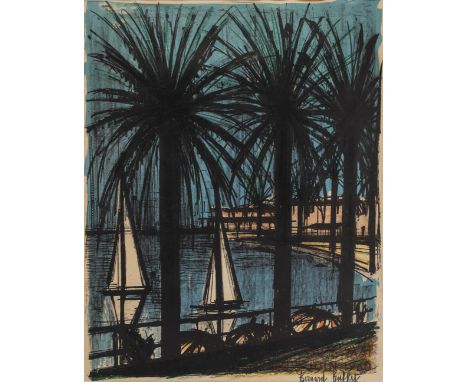 Buffet, BernardParis, 1928 - Tourtour 199966 x 50 cm, R."Cannes - Affiche d'exposition", 1960. Farblithografie auf Papier. In