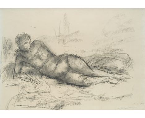 Henninger, ManfredBacknang, 1894 - Stuttgart, 1986Versch., o. R.2 Bl.: Badende, 1976; Liegender weiblicher Akt, 1968. Pastell