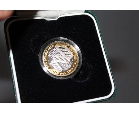 A ROYAL MINT SILVER PROOF 'DNA CELEBRATING THE FIFTIETH ANNIVERSARY OF THE DOUBLE HELIX DISCOVERY' £2 COIN, with COA/Booklet,