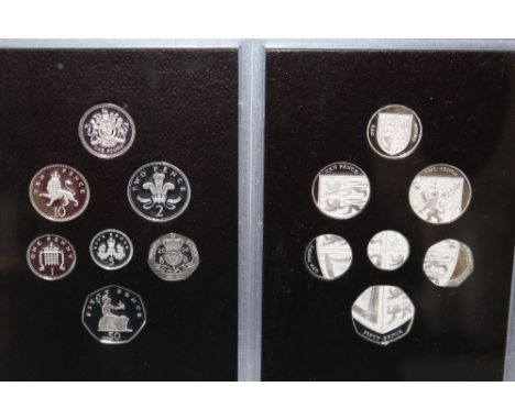 A ROYAL MINT 2008 EMBLEMS OF BRITAIN AND ROYAL SHIELD OF ARMS SILVER PROOF FOURTEEN COIN SET, with COA/Booklets, in original 