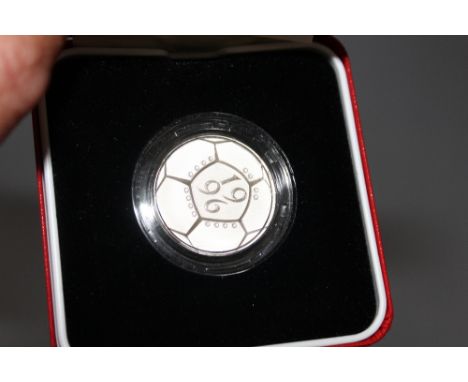 A ROYAL MINT 1996 SILVER PROOF PIEDFORT £2 COIN 'A CELEBRATION OF FOOTBALL', with COA/Booklet, in original presentation case